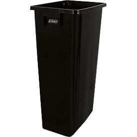 Wertstoffsammler Probbax MixMatch, Volumen 80 l, mit Griff, ohne Deckel, L 320 x B 460 x H 762 mm, Recycling-Polypropylen, schwarz
