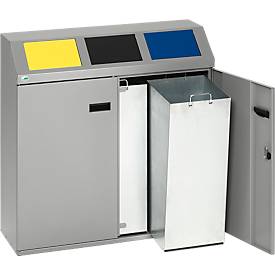 Wertstoffsortiersystem, 3-fach