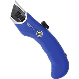 Westcott Cuttermesser, Trapezklinge 19 mm, mit 5 Ersatzklingen, ergonomisch