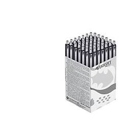 Westcott Kugelschreiber ALLTIME X20 schwarz, dokumentenechte Tinte ISO 12757-2, M-Strichbreite, 50 Stück
