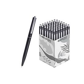 Westcott Kugelschreiber ALLTIME X20 schwarz, dokumentenechte Tinte ISO 12757-2, M-Strichbreite, 50 Stück
