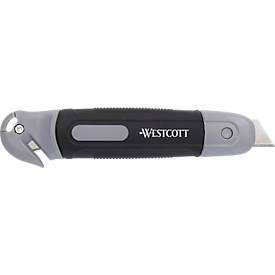 Westcott Sicherheitscutter mit Foliencutter, 18 mm, schwarz/grau