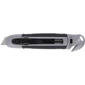 Westcott Sicherheitscutter mit Foliencutter, 18 mm, schwarz/grau