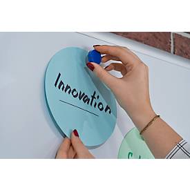Whiteboard 2000 MAULpro, weiß beschichtet, magnethaftend, B 1200 x H 900 mm + 9-teiliges Zubehör-Set