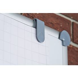 Whiteboard 2000 MAULpro, weiß beschichtet, magnethaftend, B 1200 x H 900 mm + 9-teiliges Zubehör-Set