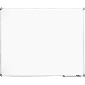 Whiteboard 2000 MAULpro, weiß emailliert, Rahmen platingrau, 1200 x 900 mm