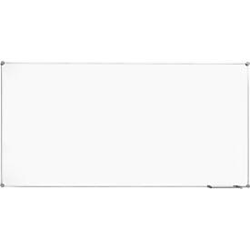 Whiteboard 2000 MAULpro, weiß emailliert, Rahmen platingrau, 2000 x 1000 mm