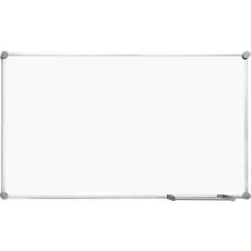 Whiteboard 2000 MAULpro, weiß emailliert, Rahmen platingrau, 900 x 600 mm