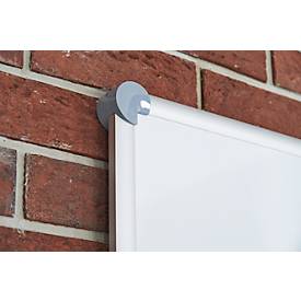 Whiteboard 2000 MAULpro, weiß kunststoffbeschichtet, magnethaftend, Rahmen silber, B 1200 x H 900 mm + 15-teiliges Zubehör-Set