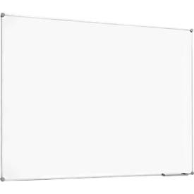 Whiteboard 2000 MAULpro, weiß kunststoffbeschichtet, Rahmen platingrau, 1200 x 1800 mm