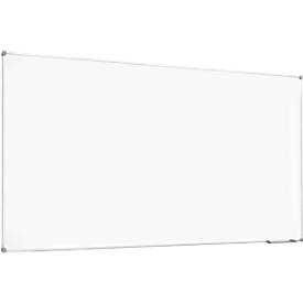 Whiteboard 2000 MAULpro, weiß kunststoffbeschichtet, Rahmen platingrau, 1200 x 2400 mm