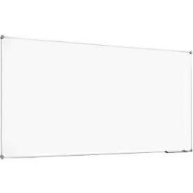 Whiteboard 2000 MAULpro, weiß kunststoffbeschichtet, Rahmen platingrau, 2000 x 1000 mm