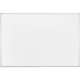 Whiteboard Franken X-tra!Line, emaillierte Oberfläche, magnethaftend, beschriftbar, inkl. Ablageschale, B 1500 x 1000 mm, Stahl/Aluminium, weiß-silber