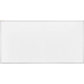 Whiteboard Franken X-tra!Line, emaillierte Oberfläche, magnethaftend, beschriftbar, inkl. Ablageschale, B 2000 x H 1000 mm, Stahl/Aluminium, weiß-silber