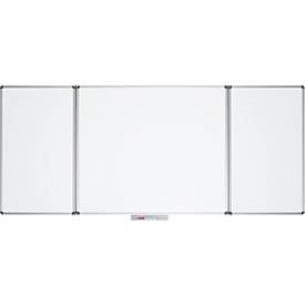 Whiteboard-Klapptafel MAULstandard, grau kunststoffbeschichtet, magnethaftend, 2 Flügel, B 1200 x H 1000 mm