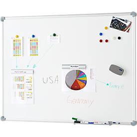 Whiteboard-Komplettset MAULpro Whiteboard 2000, B 1200 x H 900 mm + Whiteboard Zubehör Set 3
