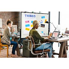 Whiteboard Legamaster Premium Plus, mobil, als Trennwand nutzbar, horizontal & vertikal, magnethaftend, B 1200 x H 1500 mm, Stahl weiß emailliert