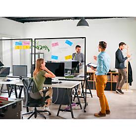 Whiteboard Legamaster Premium Plus, mobil, als Trennwand nutzbar, horizontal & vertikal, magnethaftend, B 1200 x H 1500 mm, Stahl weiß emailliert