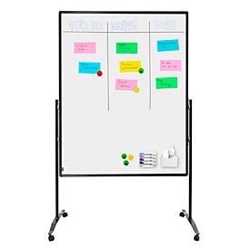 Whiteboard Legamaster Premium Plus, mobil, als Trennwand nutzbar, horizontal & vertikal, magnethaftend, B 1200 x H 1500 mm, Stahl weiß emailliert