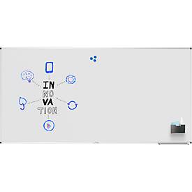 Whiteboard Legamaster UNITE, magnetisch, Markerablage, B 1800 x T 12,6 x H 900 mm, lackierter Stahl, weiß
