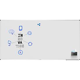 Whiteboard Legamaster UNITE, magnetisch, Markerablage, B 2000 x T 12,6 x H 1000 mm, lackierter Stahl, weiß