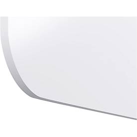 Whiteboard Legamaster Wall-Up LRC, magnetisch, Ecke links abgerundet, B 595 x T 23 x H 2000 mm, emaillierter Stahl, weiß