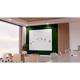 Whiteboard Legamaster Wall-Up LRC, magnetisch, Ecke links abgerundet, B 595 x T 23 x H 2000 mm, emaillierter Stahl, weiß