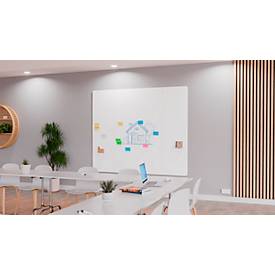 Whiteboard Legamaster Wall-Up LRC, magnetisch, Ecke links abgerundet, B 595 x T 23 x H 2000 mm, emaillierter Stahl, weiß