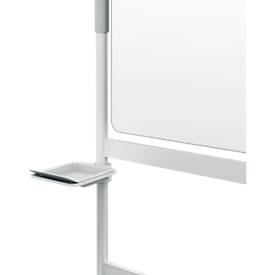 Whiteboard Nobo Move & Meet, Stiftablage, horizontaler Drehpunkt, feststellbare Rollen, B 1500 x H 1200 mm, weiß