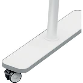 Whiteboard Nobo Move & Meet, Stiftablage, horizontaler Drehpunkt, feststellbare Rollen, B 1500 x H 1200 mm, weiß