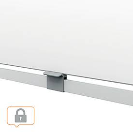 Whiteboard Nobo Move & Meet, Stiftablage, horizontaler Drehpunkt, feststellbare Rollen, B 1500 x H 1200 mm, weiß