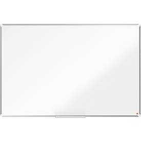 Whiteboard Nobo Premium Plus, magnethaftend, mit Ablageschale, B 1500 x H 1000 mm, emailliert, weiß, inkl. Boardmarker