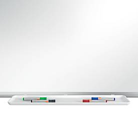 Whiteboard Nobo Premium Plus, magnethaftend, mit Ablageschale, B 1500 x H 1000 mm, emailliert, weiß, inkl. Boardmarker