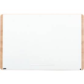 Whiteboard Rocada Natural Skinboard, magn.haftend, Hoch/Quer, Ablageschale, Stahl auf Holz, B 1000 x H 1500 mm