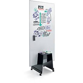 Whiteboard Sigel Business meet up, Metall weiß lackiert, magnethaftend, mobil, B 900 x H 1800 mm