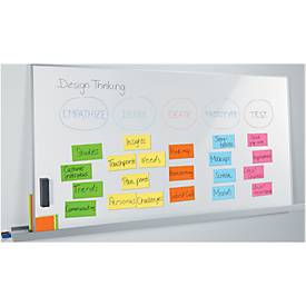 Whiteboard Sigel Business meet up, Metall weiß lackiert, magnethaftend, mobil, B 900 x H 1800 mm