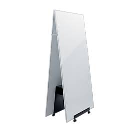 Whiteboard Sigel Business meet up, Metall weiß lackiert, magnethaftend, mobil, B 900 x H 1800 mm