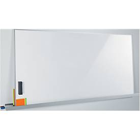 Whiteboard Sigel Business meet up, Metall weiß lackiert, magnethaftend, mobil, B 900 x H 1800 mm