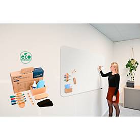 Whiteboard Zubehör Set Legamaster WOODEN, 17-teilig, für magnethaftende & beschriftbare Whiteboards, FSC®-zertifiziertes Buchen-Naturholz