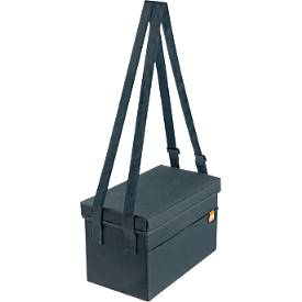 Whiteboard-Zubehörtasche Nobo, mit Inhalt, magnetischer Deckel, zusammenklappbar, bis 8 kg, B 299 x T 355 x H 230 mm, Recyclingstoff, anthrazitgrau