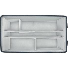 Whiteboard-Zubehörtasche Nobo, mit Inhalt, magnetischer Deckel, zusammenklappbar, bis 8 kg, B 299 x T 355 x H 230 mm, Recyclingstoff, anthrazitgrau