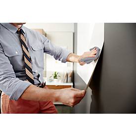 Whiteboardfolie Post-it® Flex Write Surface, selbstklebend, beschreibbar, Mikrofasertuch & Sprühflasche, 1 Blatt auf Rolle, B 1220 x H 1830 mm, weiß