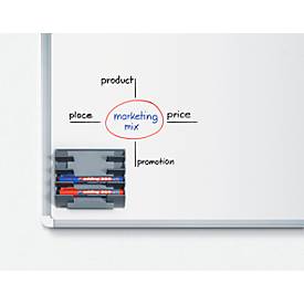 Whiteboardmarker-Halter Edding e-BMA3, magnetisch, für bis zu 4 Marker, B 158 x T 136 x H 42 mm
