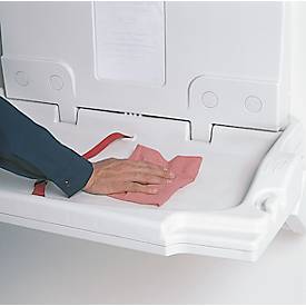 Wickeltischunterlagen Rubbermaid®, 2-lagig, antimikrobiell, Papier, L 355,6 x B 317,5 x H 152,4 mm, weiß, 320 Stück in Karton