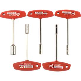 Sechskant-Steckschlüssel 5-teilig Quergriff