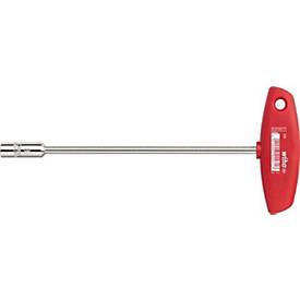 WIHA Sechskantsteckschlüssel 336 Modell 00971, SW 8 mm, Klingen-L. 125 mm, CV-Stahl, glanzvernickelt, Innenbohrung