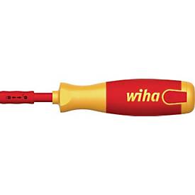 WIHA VDE Magazin-Bithalter 38613, 6-tlg., Schlitz/PH/PZD, SoftFinish®, CV-Stahl, IEC 60900, isoliert