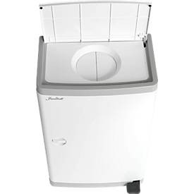 Windeleimer Janibell Diaper Pail, Volumen 43 l, mit Fußpedal & Doppeldeckel, L 140 x B 292 x H 422 mm, ABS-Kunststoff, weiß