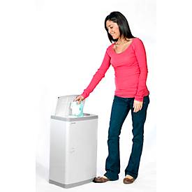 Windeleimer Janibell Diaper Pail, Volumen 43 l, mit Fußpedal & Doppeldeckel, L 140 x B 292 x H 422 mm, ABS-Kunststoff, weiß