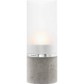 Windlicht blomus® FARO, Glas satiniert & Edelstahl matt, H 188 mm, Ø 70 mm, ideal für Teelichter